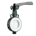 What are the commonly used materials for butterfly valve seats?