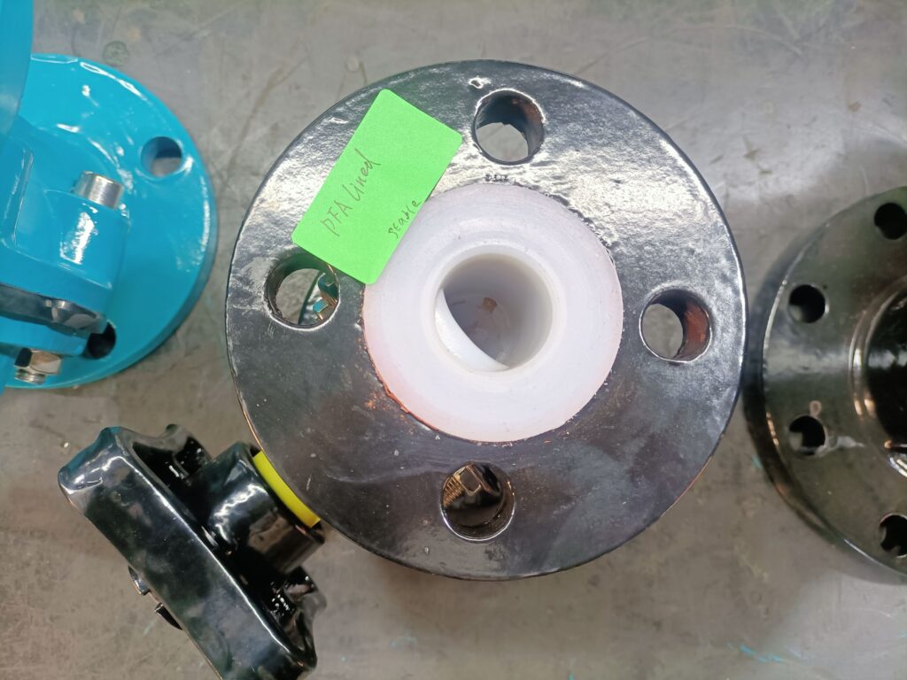 pfa lined diaphragm valve