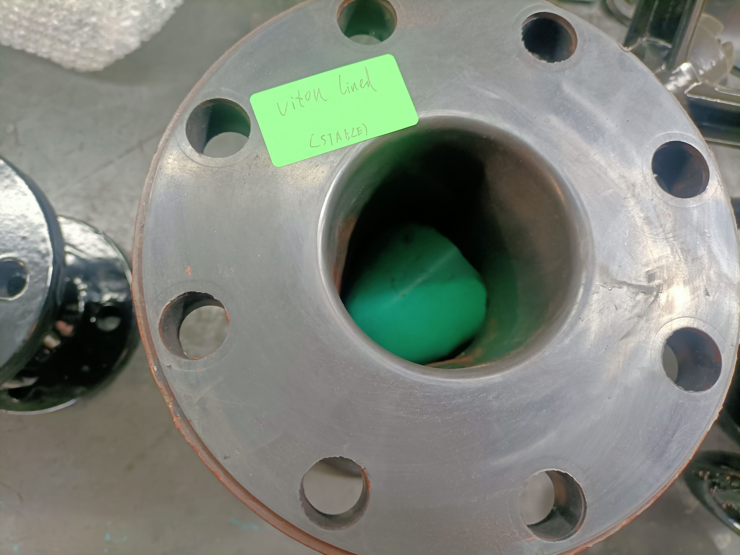 A diaphragm valve installed in a mining slurry pipeline