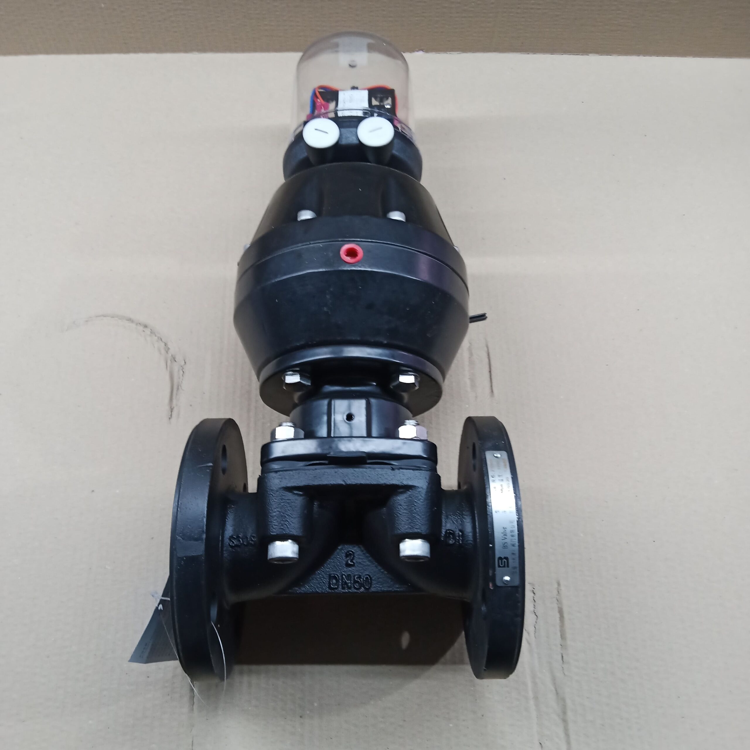 A close-up of a flawlessly manufactured diaphragm valve body