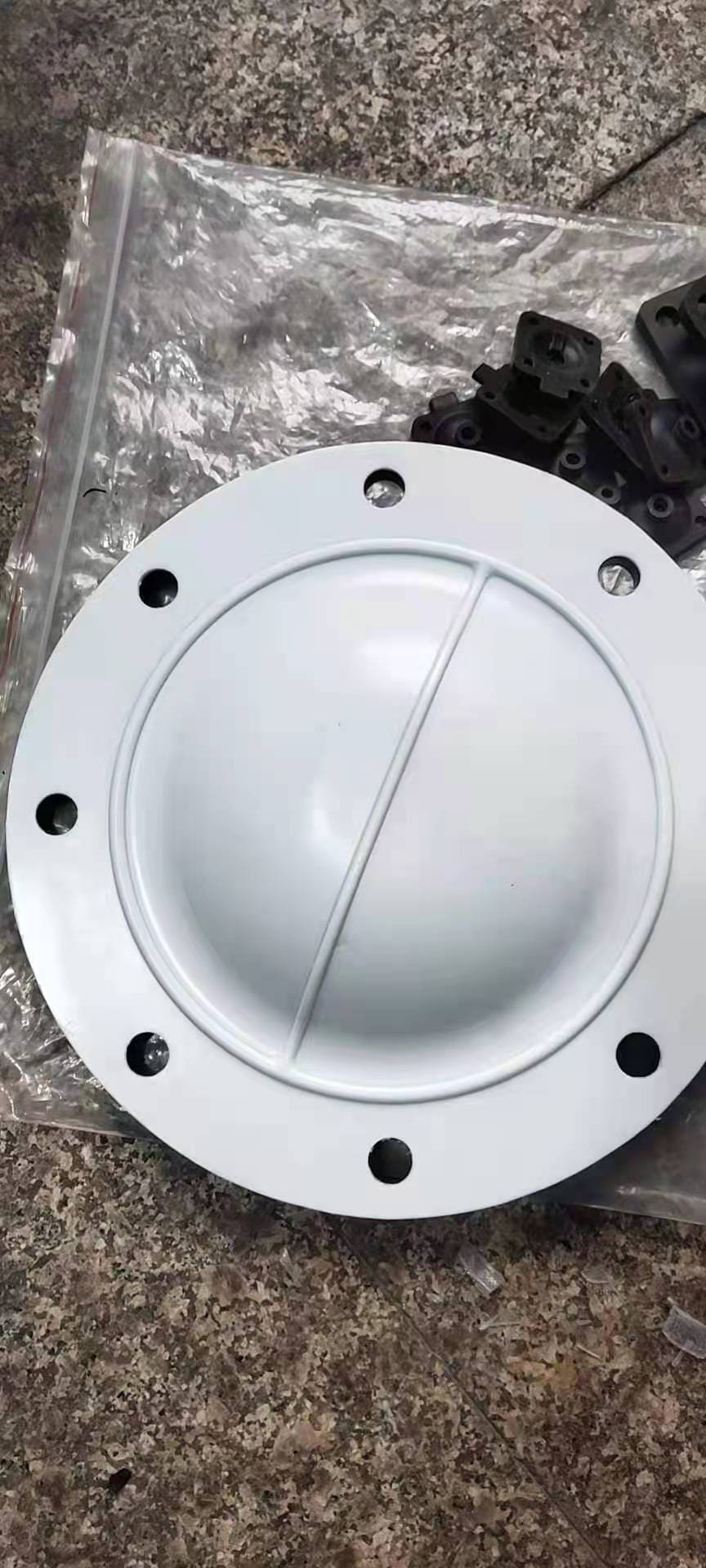 EPDM and PTFE diaphragm materials side by side