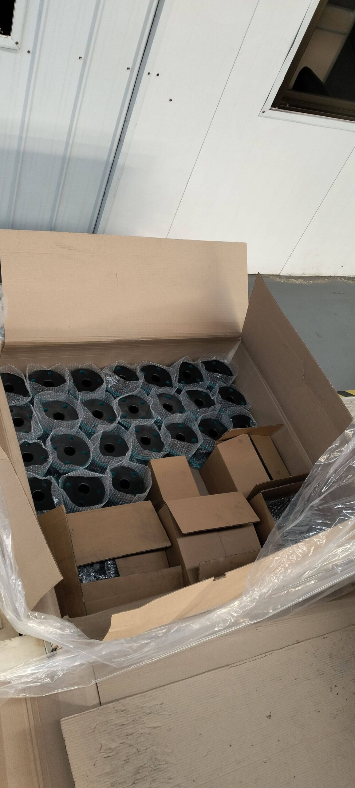 Diaphragm valve installed in a wastewater treatment plant pipeline