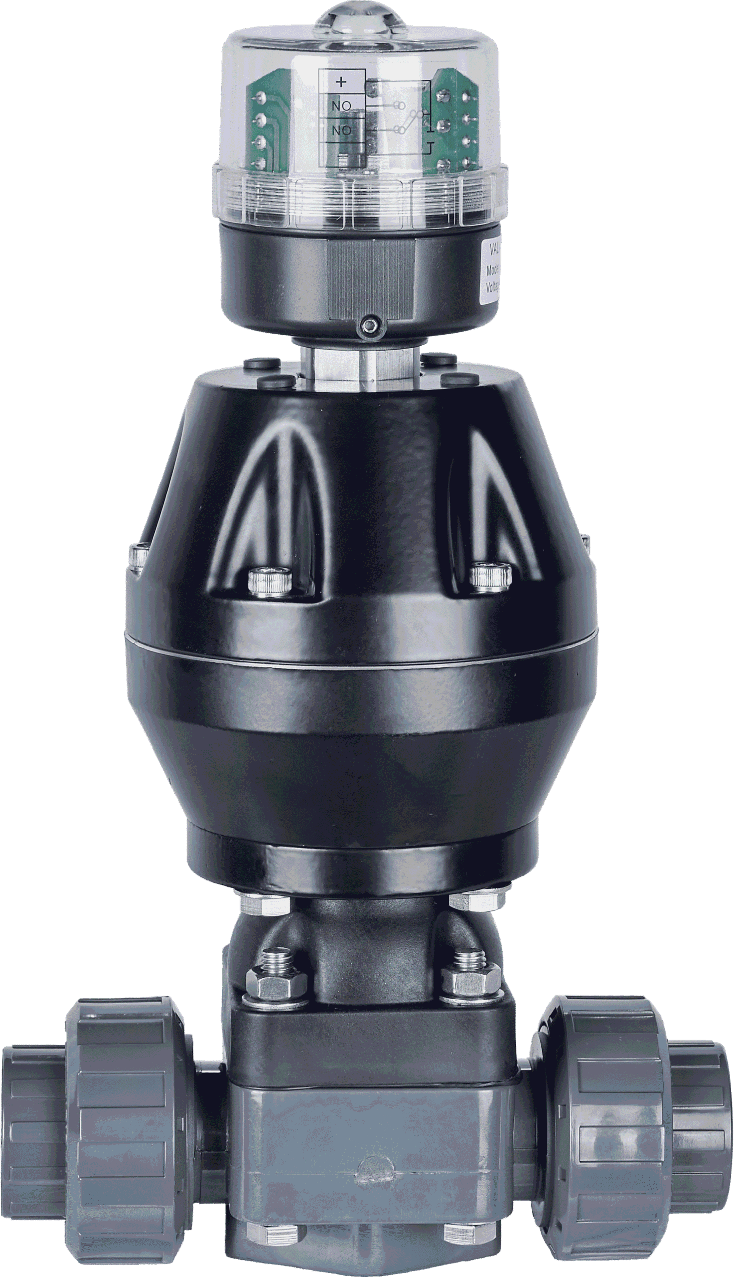 Pneumatic UPVC Diaphragm Valve with Union Connections