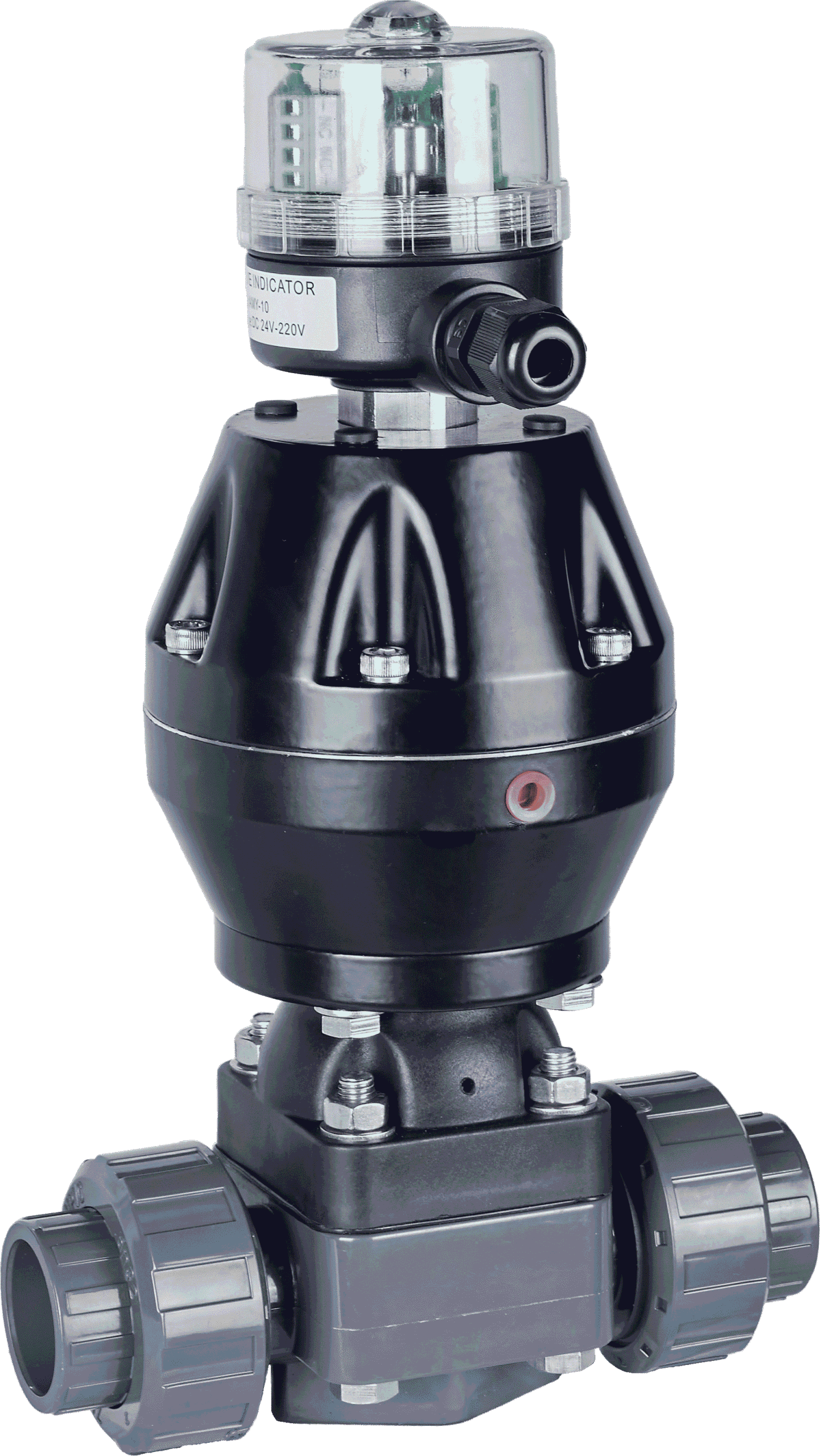 Technician easily installing a UPVC valve