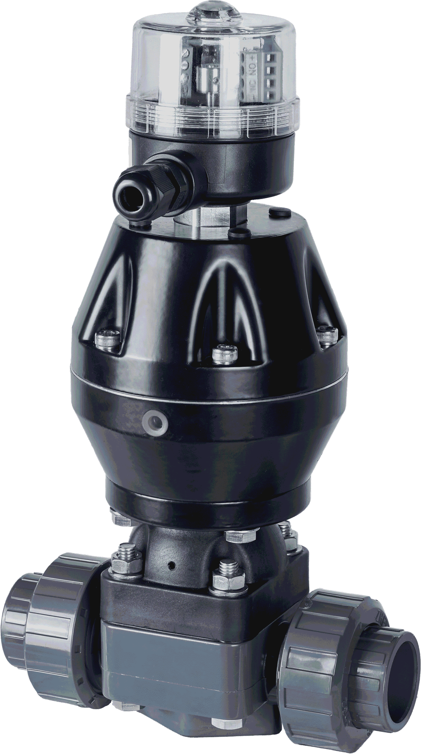 Exploded view of a UPVC Diaphragm Valve