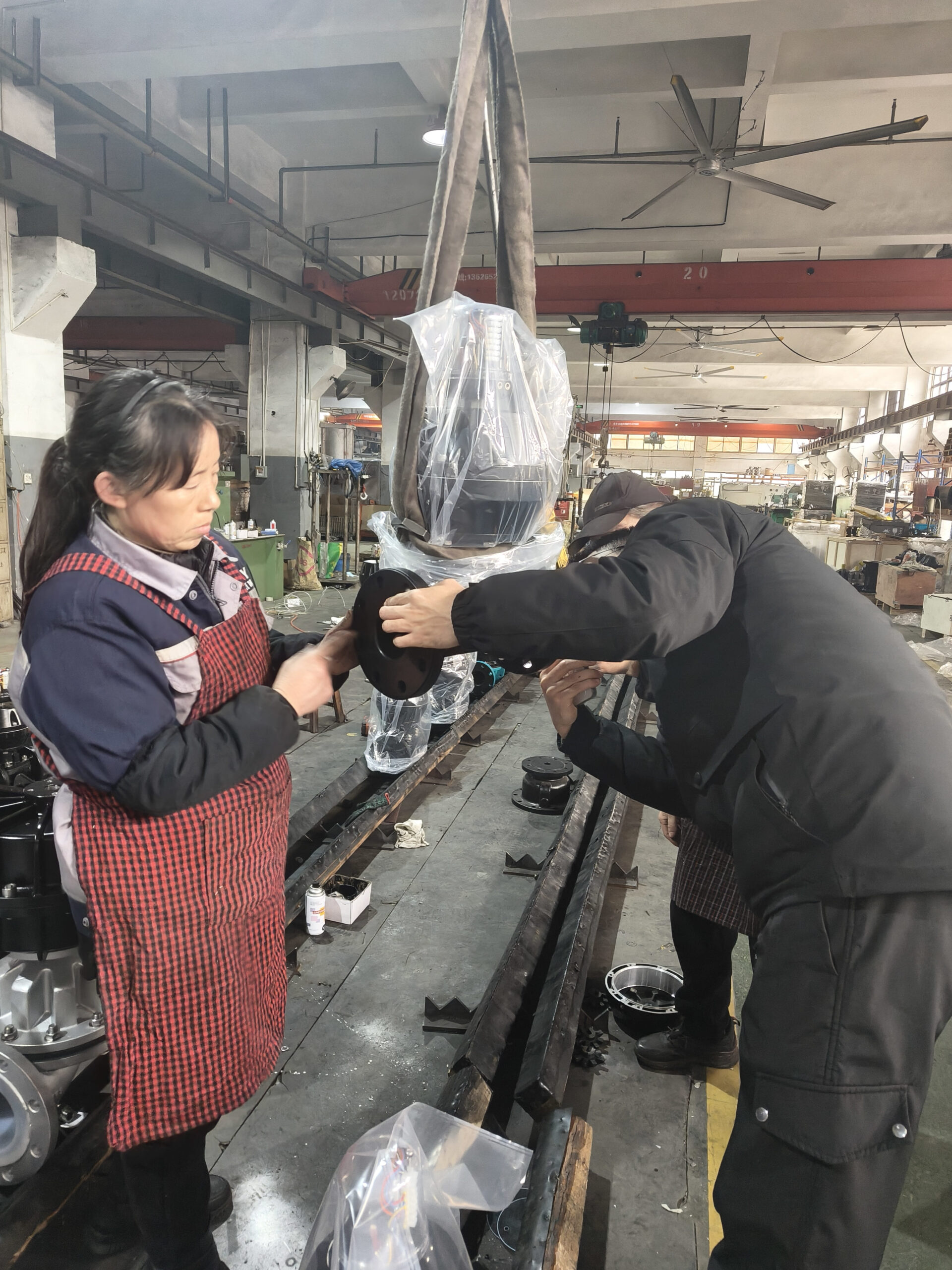 A well-maintained diaphragm valve installed in an industrial pipeline.