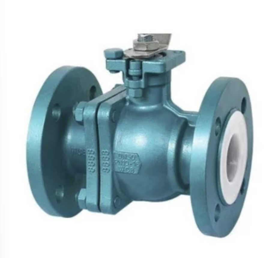 A standard ball valve being used to throttle flow