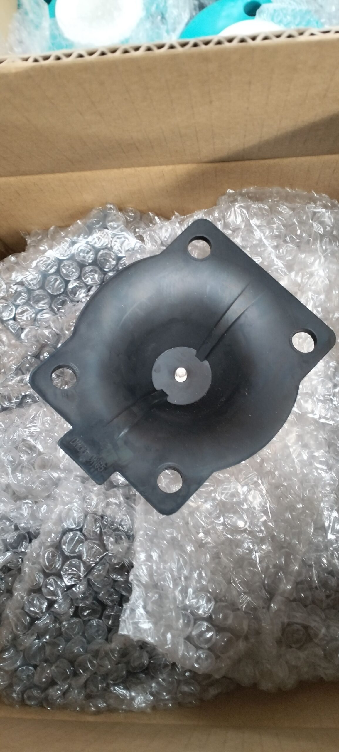 Diaphragm valves in a steam pipe system at a power plant.