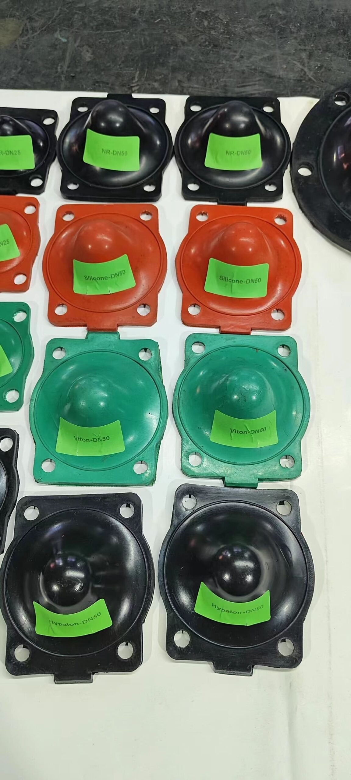 Diaphragm valve in a petrochemical plant