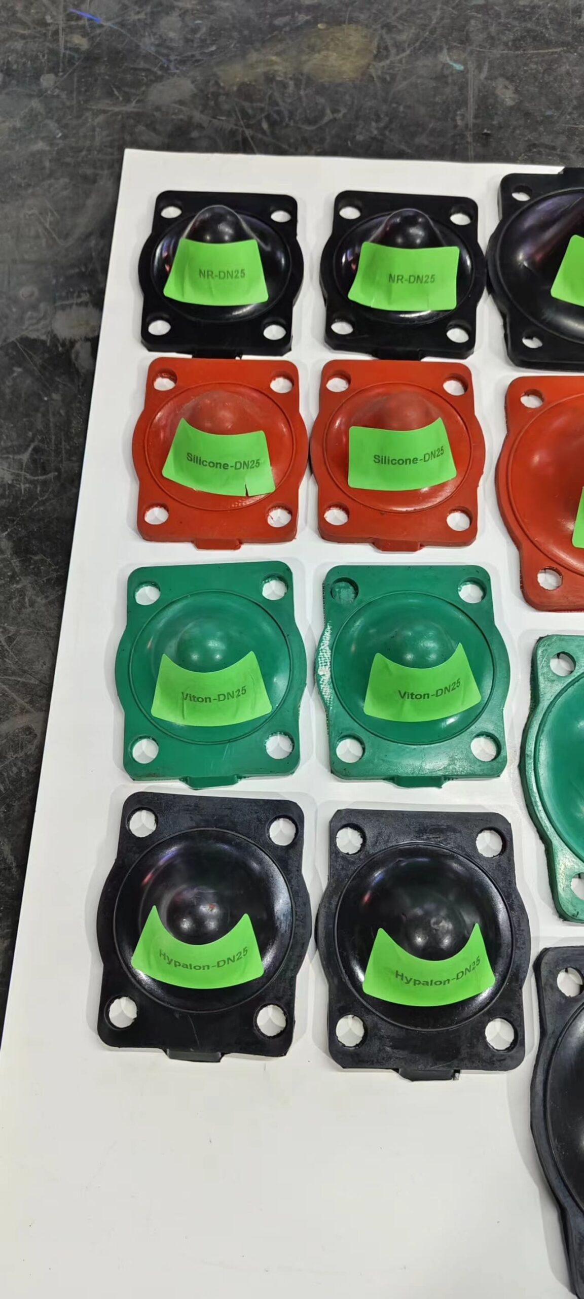 Temperature resistance comparison chart for elastomers