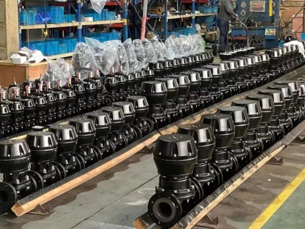 Pneumatic diaphragm valve with automated control system for industrial applications