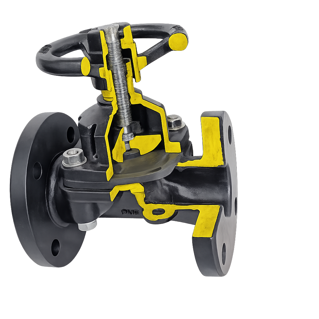 Professional OEM/ODM Diaphragm Valve - High Quality Cast Iron and Ductile Iron Valves with PTFE, PFA, EPDM Lining