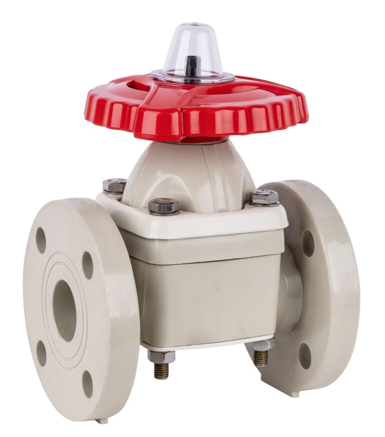 PPH Flange Type Diaphragm Valve